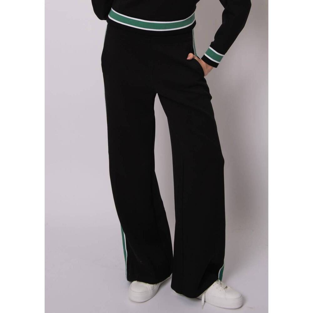 NEW RD STYLE valencia stripe pants in black